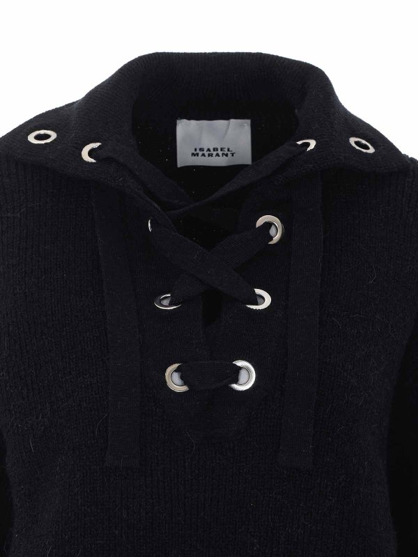 クルーネック - 黒 shop online: ISABEL MARANT