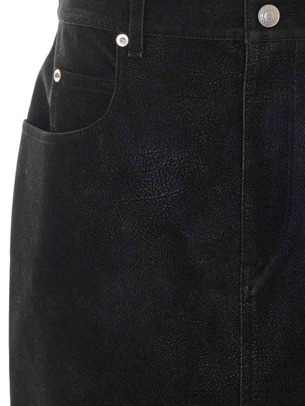 膝丈/ミディスカート - 黒 shop online: Isabel Marant Etoile