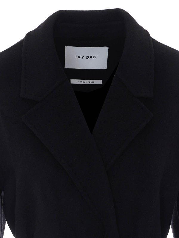 膝丈コート - 黒 shop online: IVY OAK