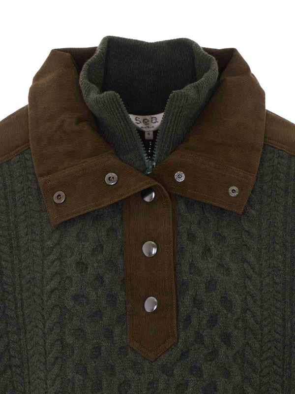 クルーネック - 緑 shop online: SEA NEW YORK