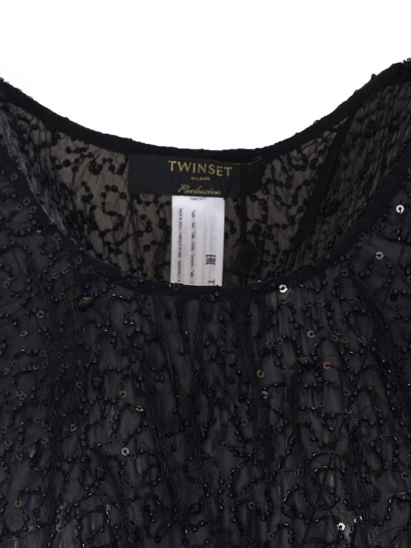トップ/タンクトップ - 黒 shop online: TWINSET