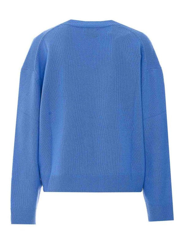 ANINE BING: Strickpullover mit Rundhalsausschnitt online - Rundhalspullover - Blau