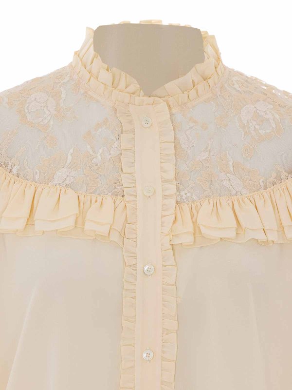 シャツ - 白 shop online: CHLOE