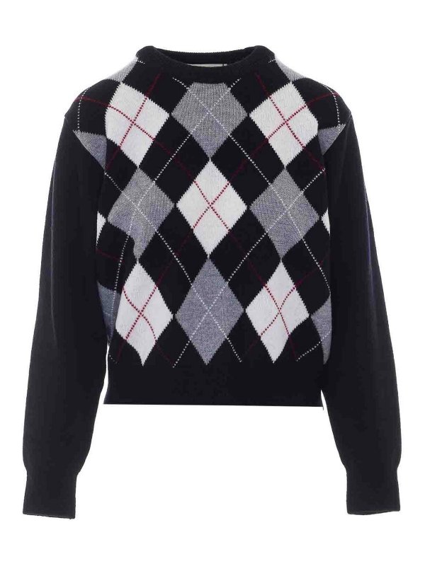 DUNST: crew necks - Argyle Sweater
