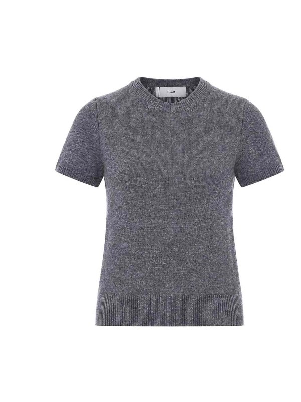 DUNST: Tops y camisetas sin mangas - Top - Gris