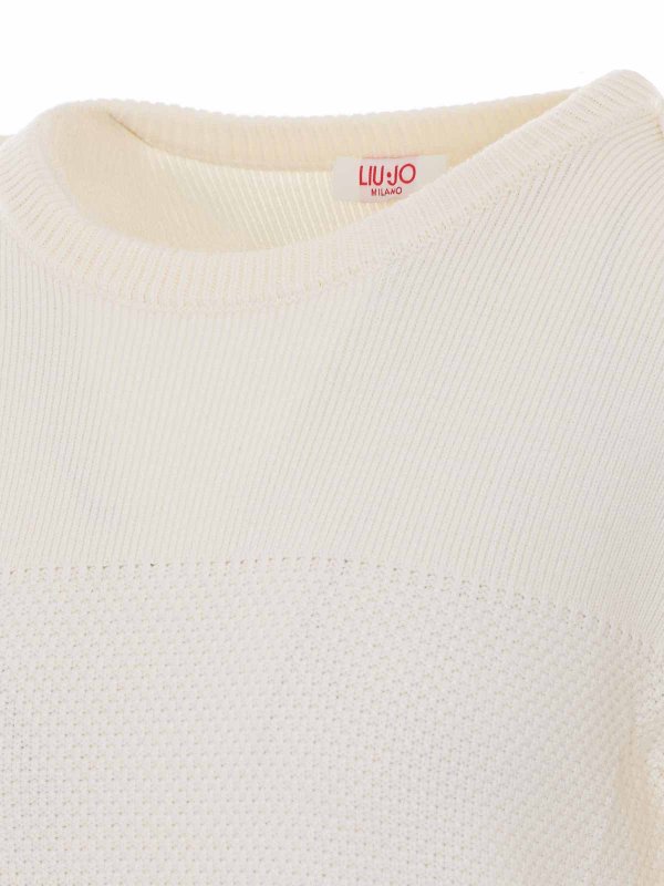 クルーネック - 白 shop online: Liu Jo
