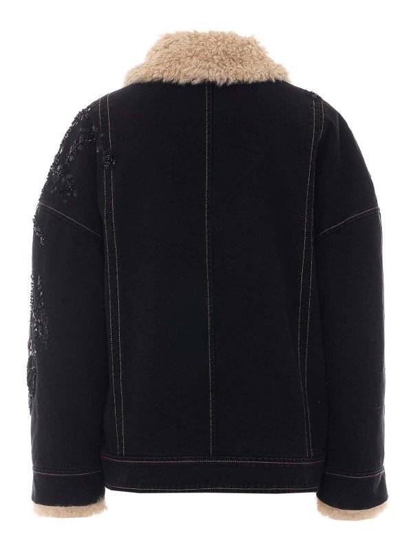 Liu Jo: denim jacket online - Teddy Denim Jacket