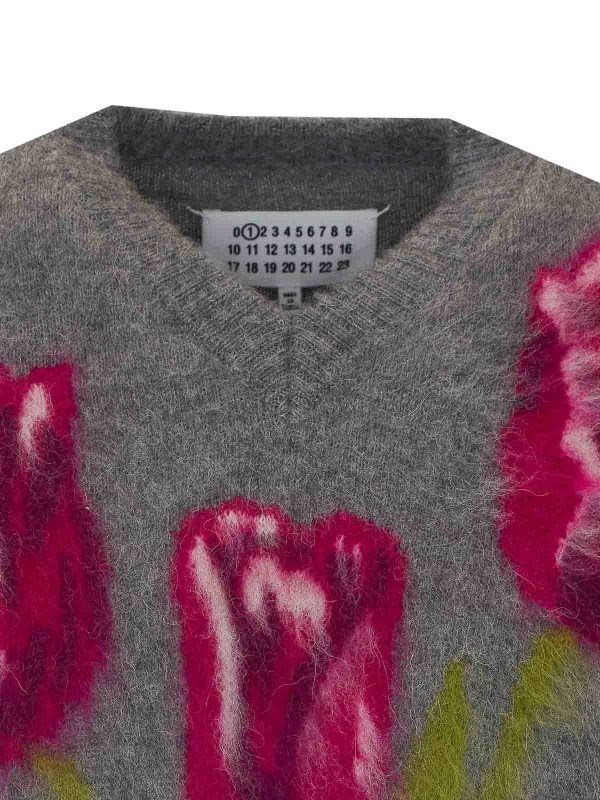 クルーネック - グレー shop online: Maison Margiela