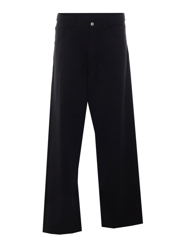 MM6 MAISON MARGIELA: スウェットパンツ - トラックスーツ ボトムス - 黒