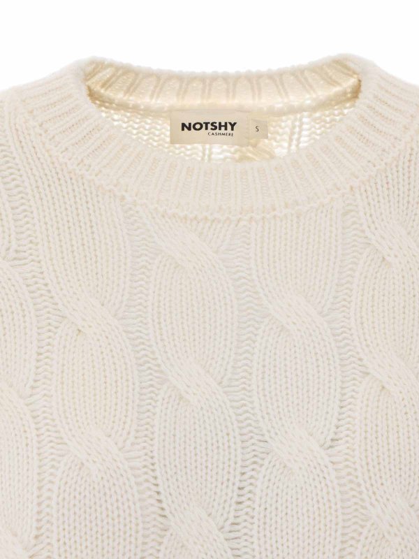 クルーネック - 白 shop online: NOTSHY
