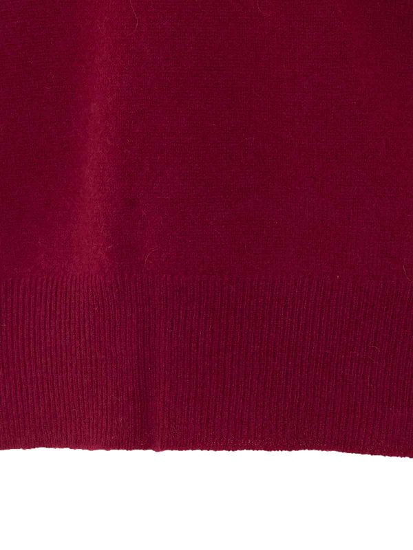 The Best Shops NOTSHY: Strickpullover mit Rundhalsausschnitt - Rundhalspullover - Rot