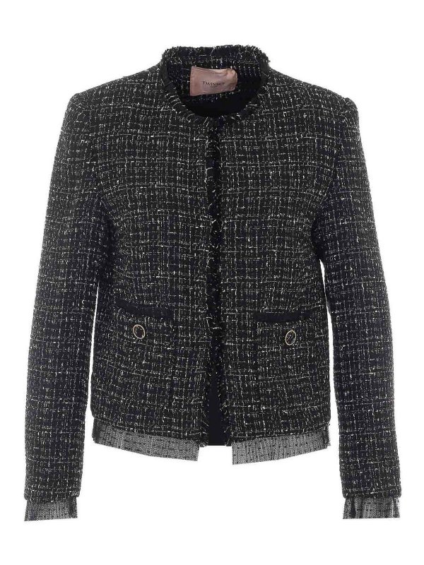 TWINSET: crew necks - Boucle Jacket