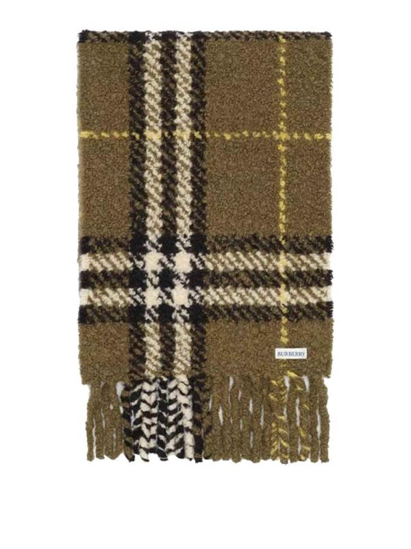 BURBERRY: Bufandas y pañuelos online - Bufanda - Verde