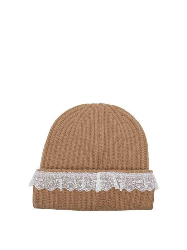GANNI: Gorros online - Gorro - Beis