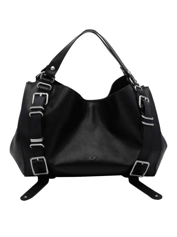 DIESEL: トートバッグ - トートバッグ - 黒
