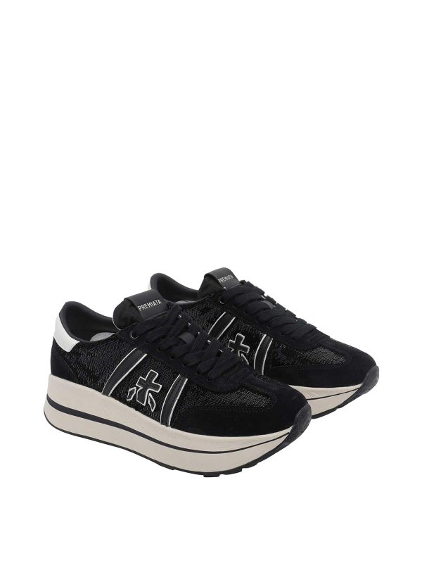 PREMIATA: Chaussures de sport online - Baskets - Noir