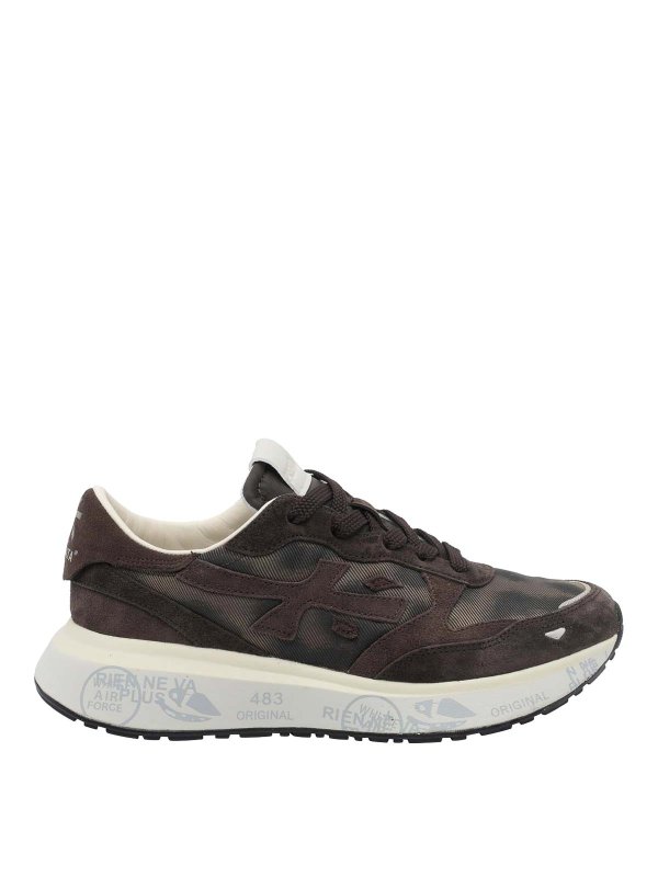 PREMIATA: Chaussures de sport - Baskets - Marron