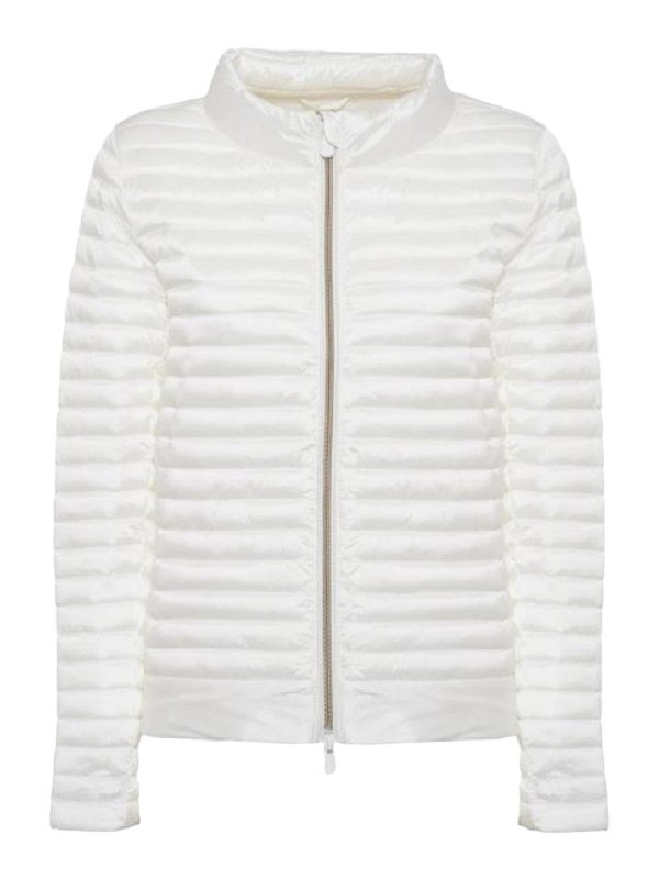 Save The Duck: knee length coats - White Jackets