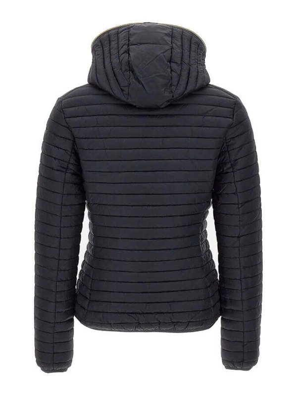 Save The Duck: knee length coats online - Black Jackets