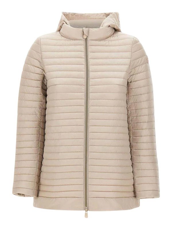 Save The Duck: knee length coats - Beige Jackets