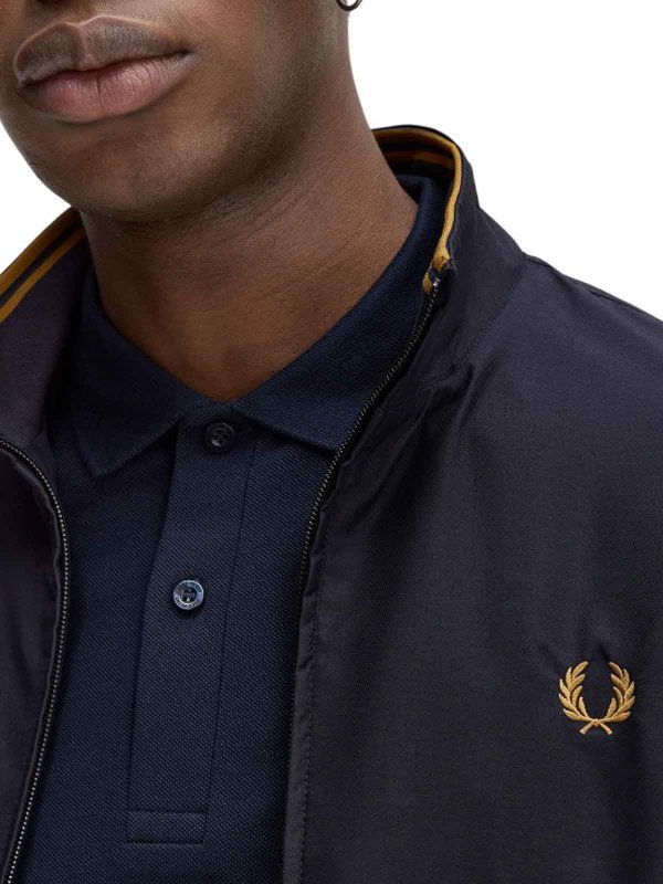 The Best Shops FRED PERRY: 膝丈コート - ブルー