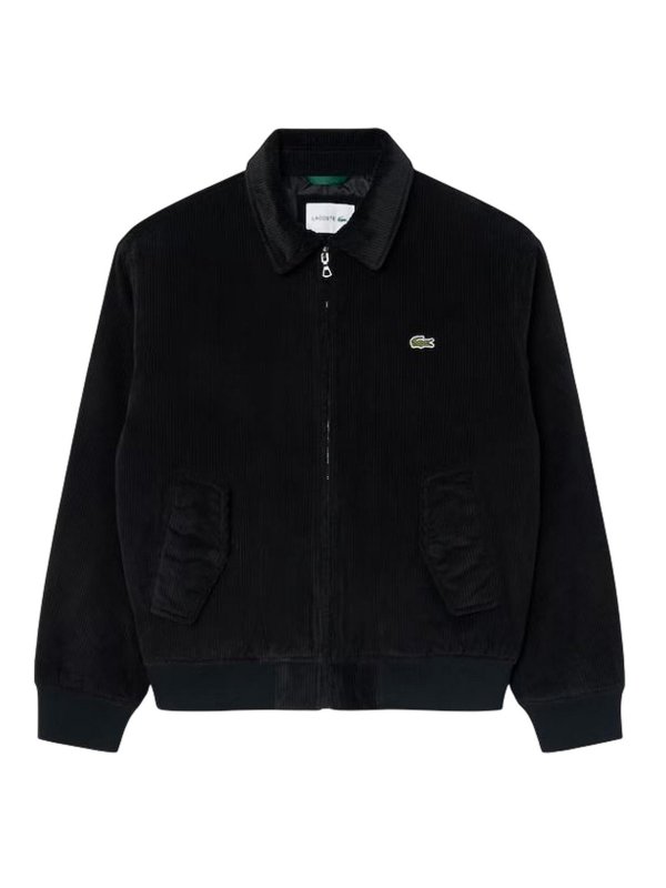 LACOSTE: knee length coats - Black Jackets