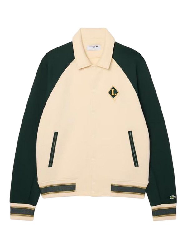 LACOSTE: knee length coats - White Jackets