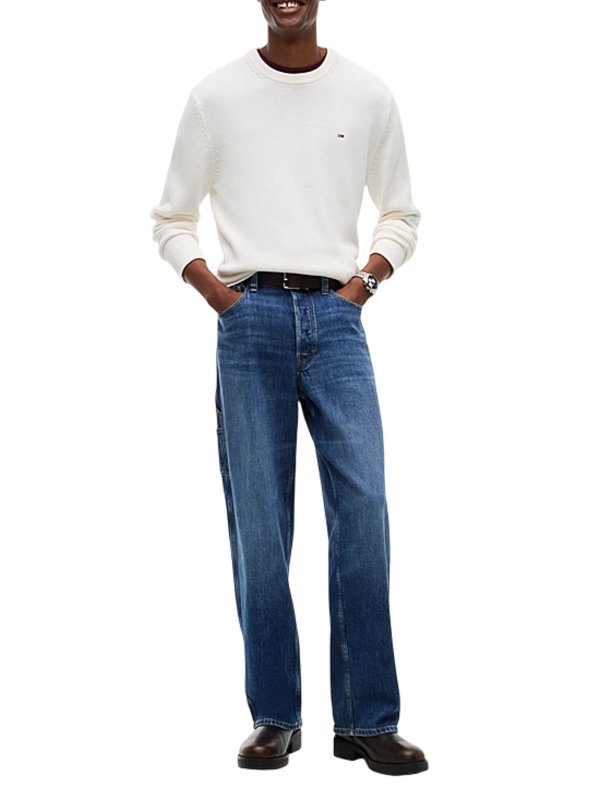 TOMMY HILFIGER buy online Rundhalspullover - Weiß