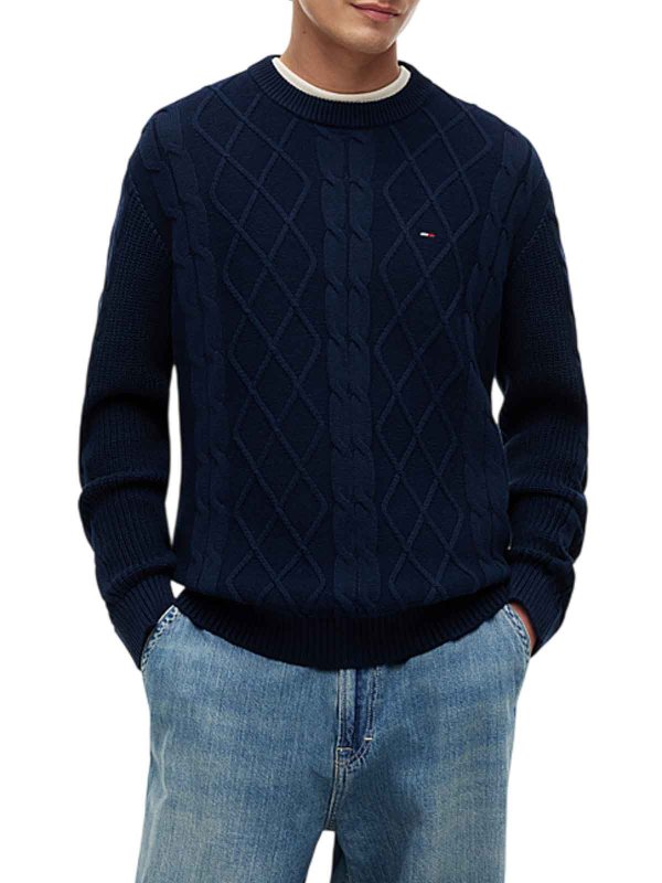 The Best Shops TOMMY HILFIGER: クルーネック - クルーネック - ブルー