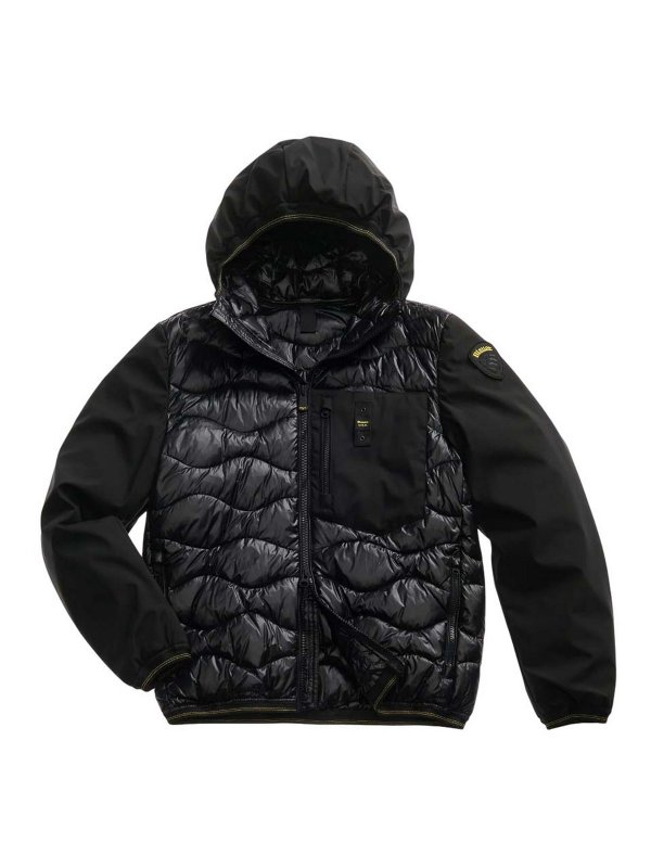 BLAUER: knee length coats - Black Jackets