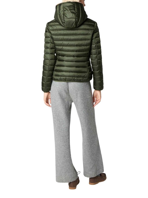 The Best Shops Save The Duck: knee length coats - Green Jackets