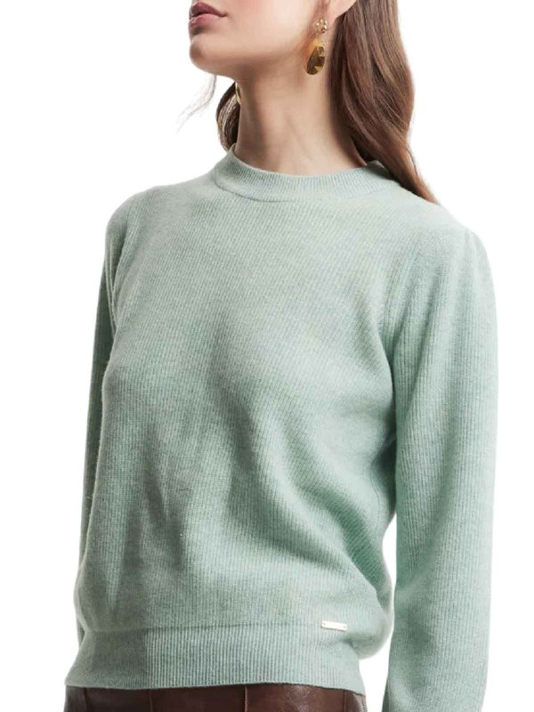 KOCCA: Strickpullover mit Rundhalsausschnitt online - Rundhalspullover - Grün