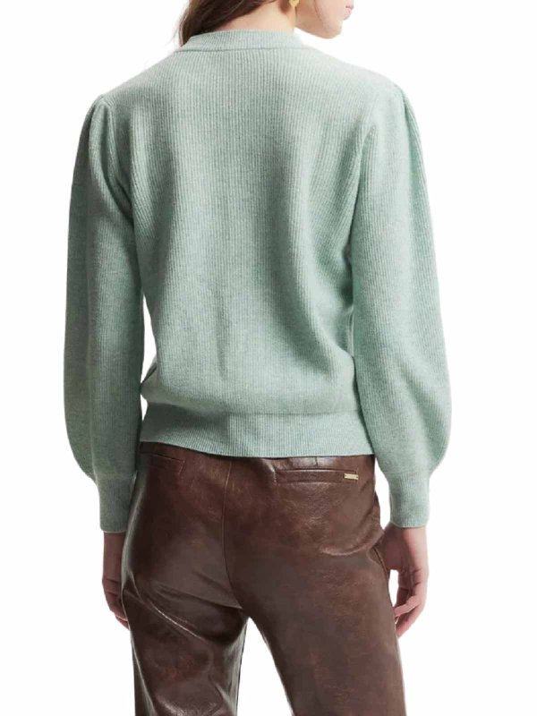 The Best Shops KOCCA: Strickpullover mit Rundhalsausschnitt - Rundhalspullover - Grün