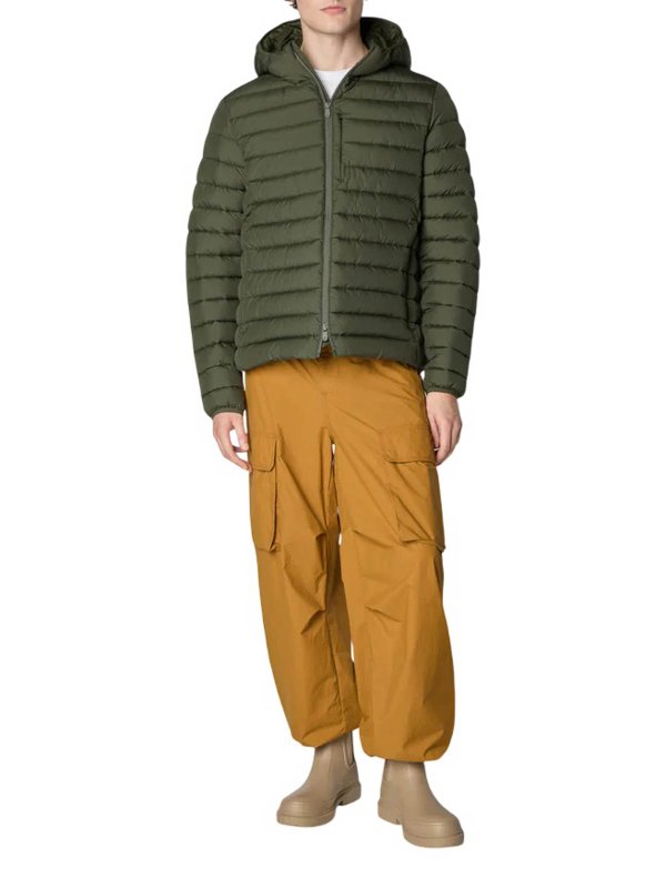 膝丈コート - 緑 shop online: Save The Duck