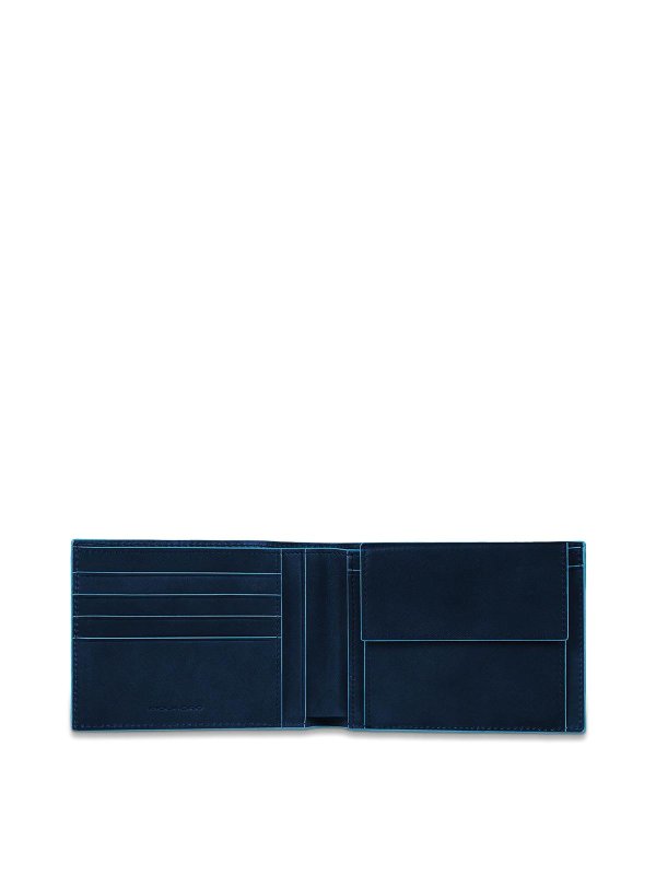 PIQUADRO: wallets & purses online - Blue Wallets