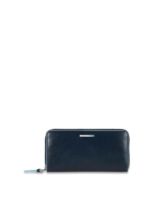 PIQUADRO: wallets & purses - Blue Wallets