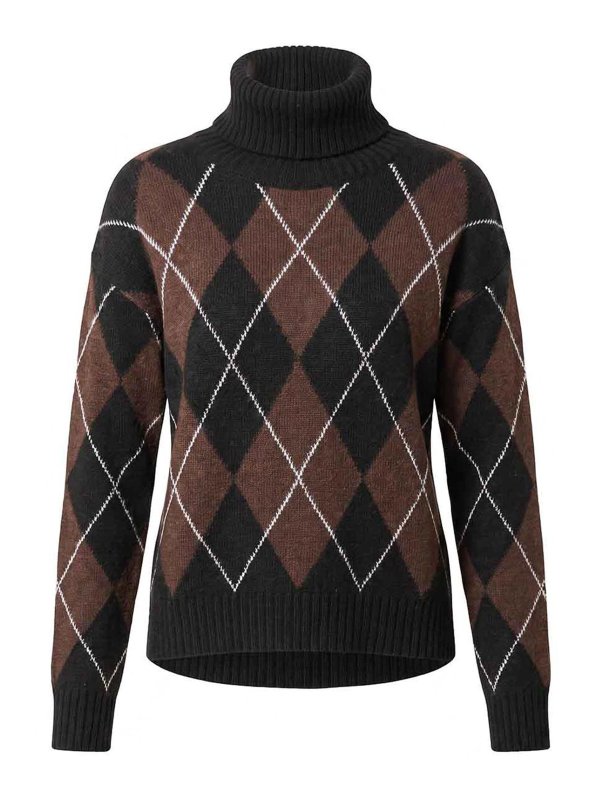 ANIYE BY: Strickpullover mit Rundhalsausschnitt - Rundhalspullover - Schwarz