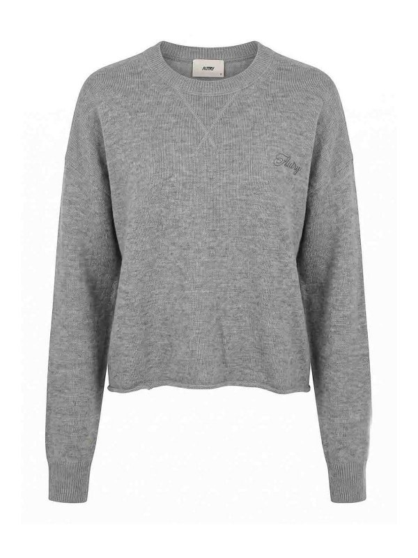 AUTRY: Pull col rond - Pull Col Rond - Gris