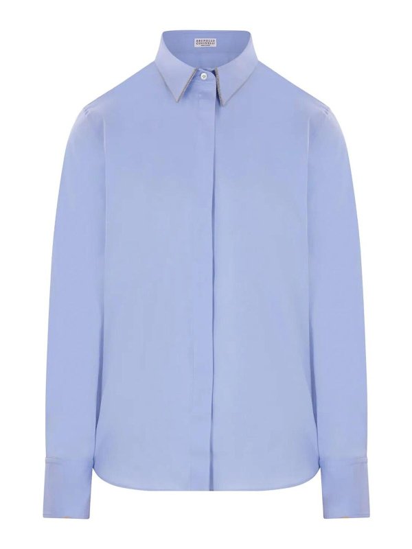 BRUNELLO CUCINELLI: Hemden - Hemd - Hellblau