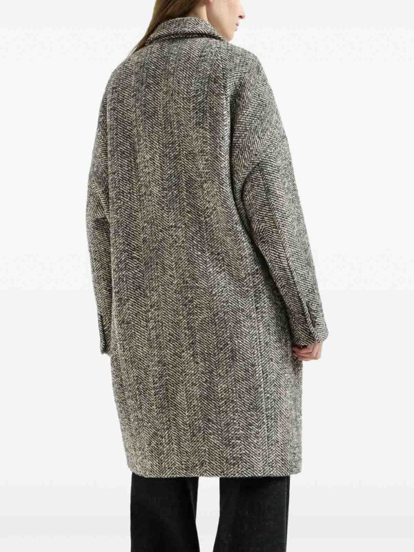 The Best Shops BRUNELLO CUCINELLI: 膝丈コート - 黒