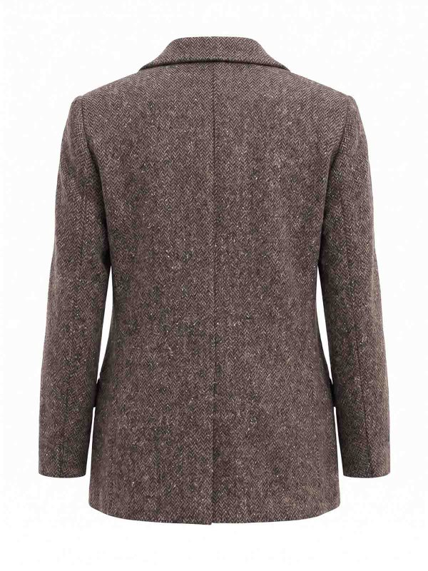 BRUNELLO CUCINELLI: ブレザー online - ブレザー - ブラウン