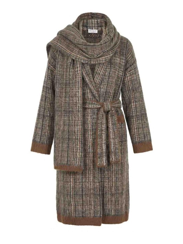 BRUNELLO CUCINELLI: カーディガン - カーディガン - 白