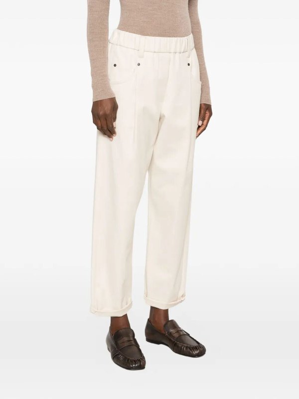 The Best Shops BRUNELLO CUCINELLI: カジュアルトラウザー - カジュアルパンツ - 白