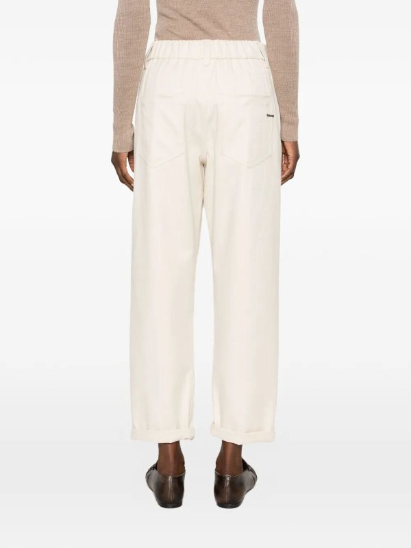 カジュアルパンツ - 白 shop online: BRUNELLO CUCINELLI