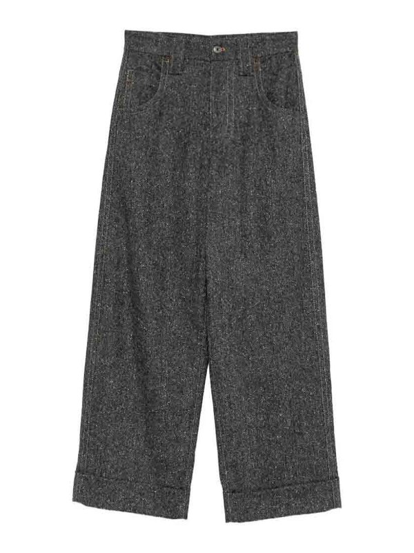 BRUNELLO CUCINELLI: カジュアルトラウザー - カジュアルパンツ - グレー