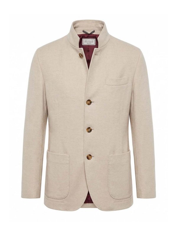 BRUNELLO CUCINELLI: Blazer - Blazer - Beige