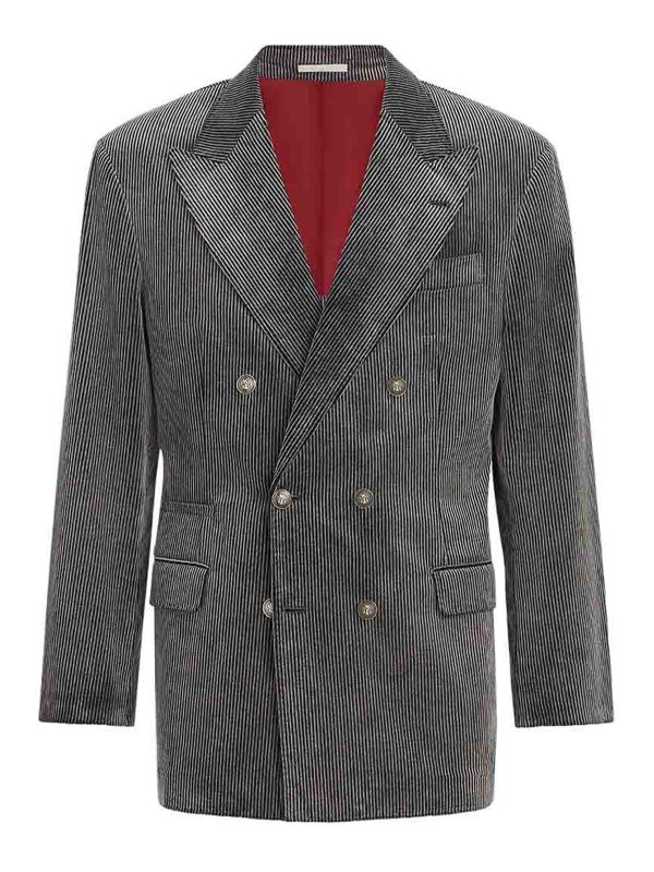 BRUNELLO CUCINELLI: Blazer - Blazer - Grau