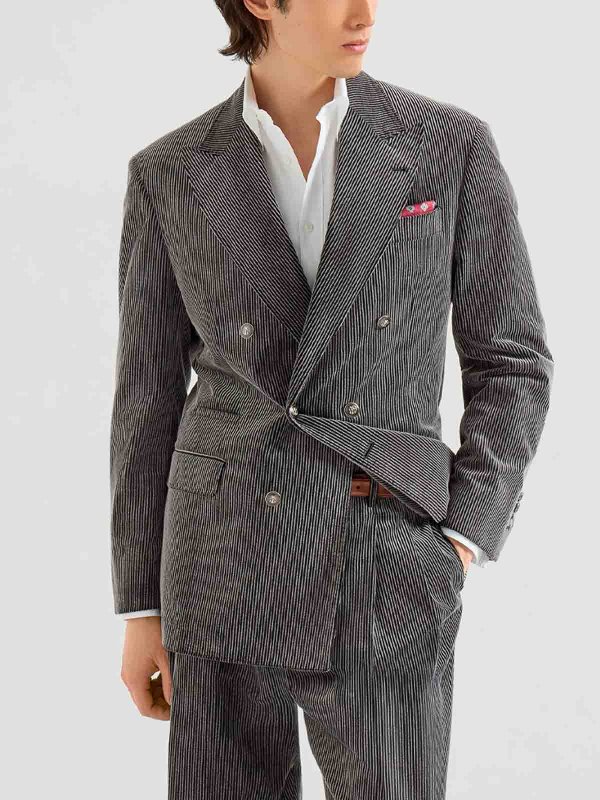 BRUNELLO CUCINELLI: Blazer online - Blazer - Grau