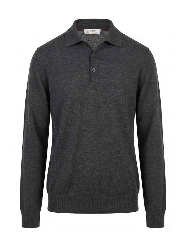 BRUNELLO CUCINELLI: ポロシャツ - ポロシャツ - 黒