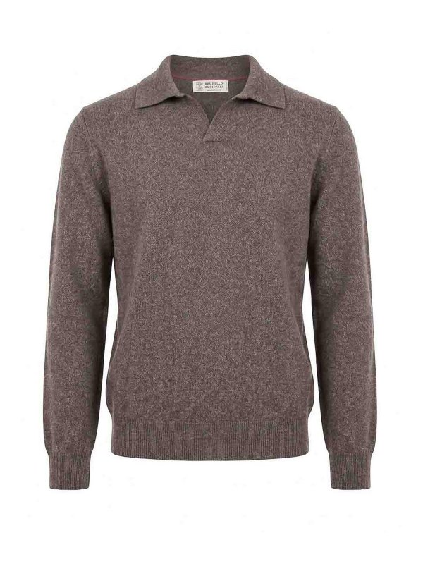 BRUNELLO CUCINELLI: ポロシャツ - ポロシャツ - 黒